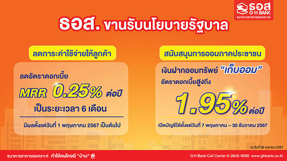 4841 GHB ลดดอกเบี้ยMRR