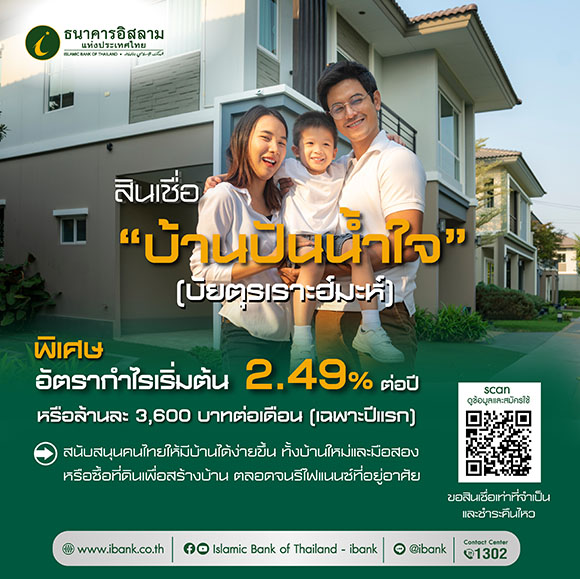6098 iBank สินเชื่อบ้านปันน้ำใจ