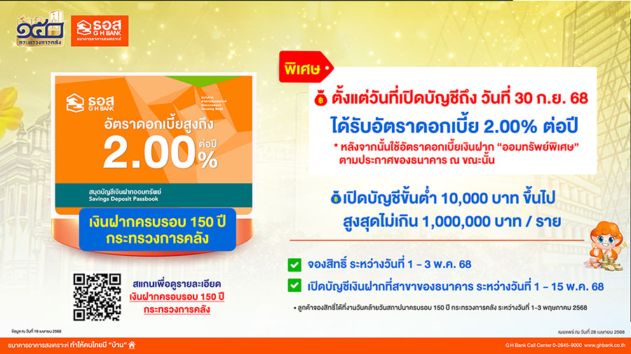 4627 GHB เงินฝาก