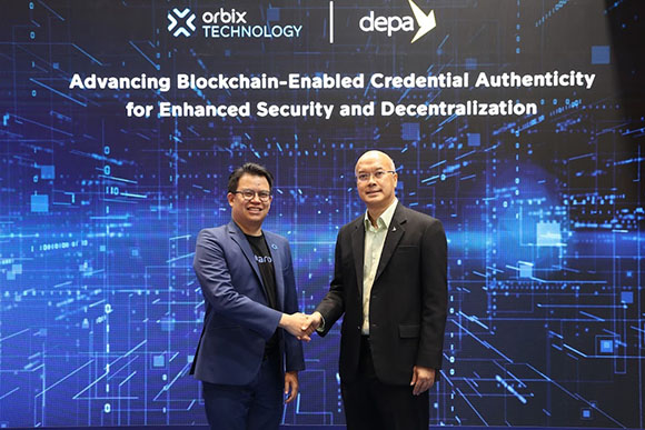 Orbix Technology จับมือ depa พัฒนาระบบตรวจสอบและรับรองเอกสารด้วยเทคโนโลยีบล็อกเชน มุ่งสร้างโซลูชั่นรองรับการทำธุรกรรมและบริการสาธารณะด้วยความโปร่งใส น่าเชื่อถือ และปลอดภัย